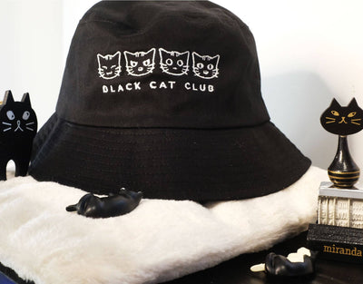 Black Cat Club Reversible Bucket Hat