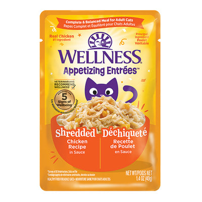 Wellness® Appetizing Entrées™ Shredded Chicken Recipe in Sauce Wet Cat Food
