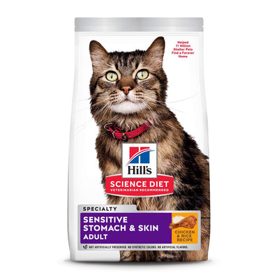 Hill's Science Diet Sensitive Stomach & Skin Cat Chicken & Rice