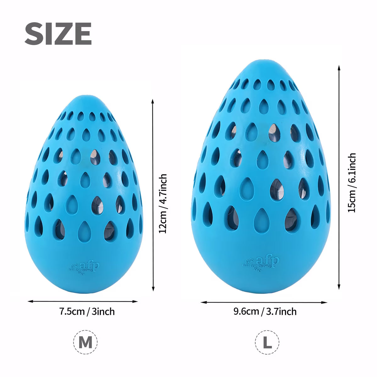 ALL FOR PAWS Meta Ball Holey Egg Indestructible