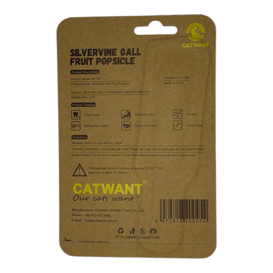 Silvervine / Catnip Popsicle