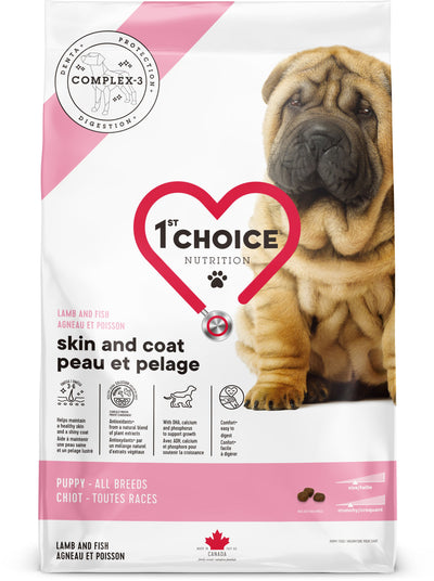 1st Choice Puppy Skin and Coat All Breed Lamb Formula Dog