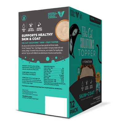 Tiki Cat® Solutions® Skin + Coat Salmon Recipe in Broth Wet Cat Food Topper