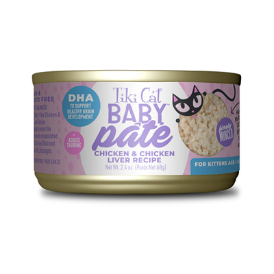 Tiki Cat® Baby™ Pâté Chicken & Chicken Liver Recipe For Kittens Age 4 Weeks and Over
