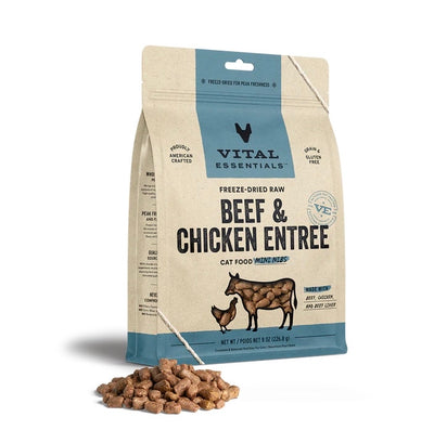 VITAL ESSENTIALS® Beef & Chicken Freeze Dried Raw Mini Nibs