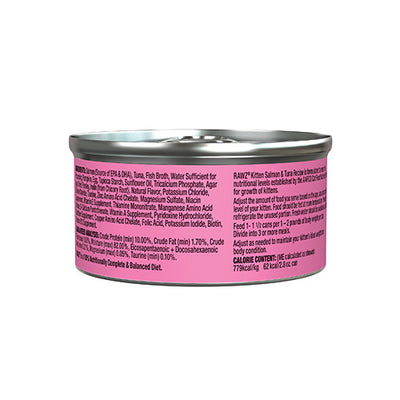 RAWZ® Kitten Salmon & Tuna Wet Cat Food 18 x 2.8 oz
