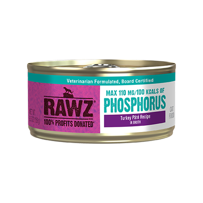 RAWZ® Phosphorus Turkey Pâté Recipe in Broth Wet Cat Food 5.5oz