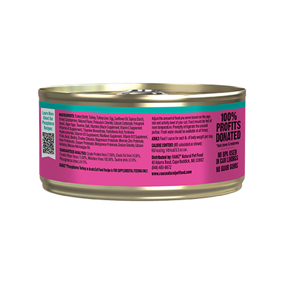 RAWZ® Phosphorus Turkey Pâté Recipe in Broth Wet Cat Food 24 x 5.5oz