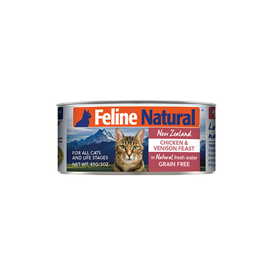 Feline Natural™ Chicken & Venison Liver Feast Wet Cat Food 24 x 3 oz