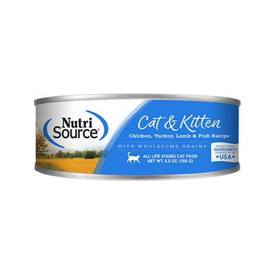 NutriSource® Chicken, Turkey, Lamb & Fish Formula Wet Cat Food