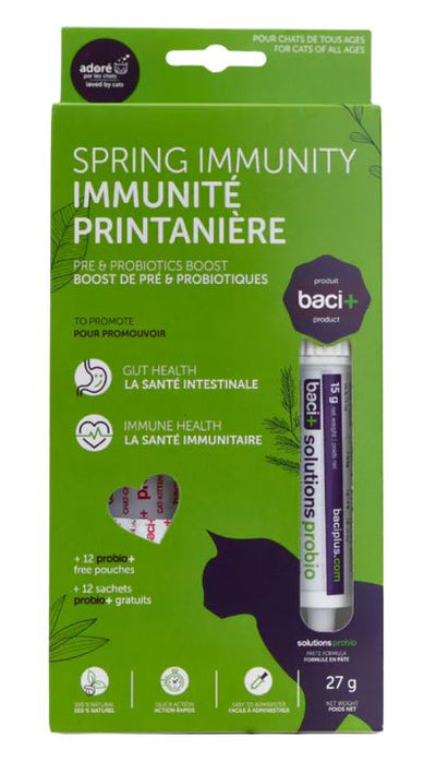 Baci Spring Immunity Pre & Probiotics Boost Cat - 27g Tube