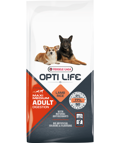 Opti-Life Adult Digestion Medium & Maxi 12.5kg