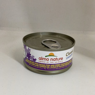 Almo Nature Classic Complete - Tuna Recipe with Ocean Fish and Sweet Potatoes in Gravy, 2.47oz