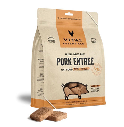 VITAL ESSENTIALS® Pork Freeze Dried Raw Mini-Patties