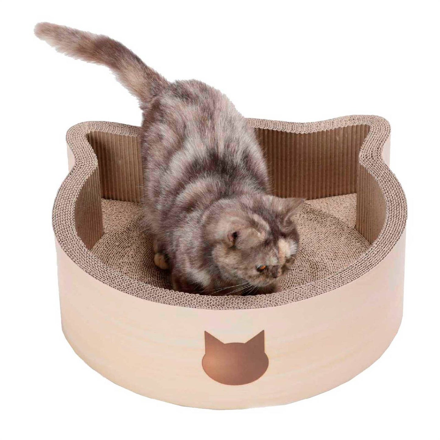Cat-headed Scratcher Bed Large (Birch)