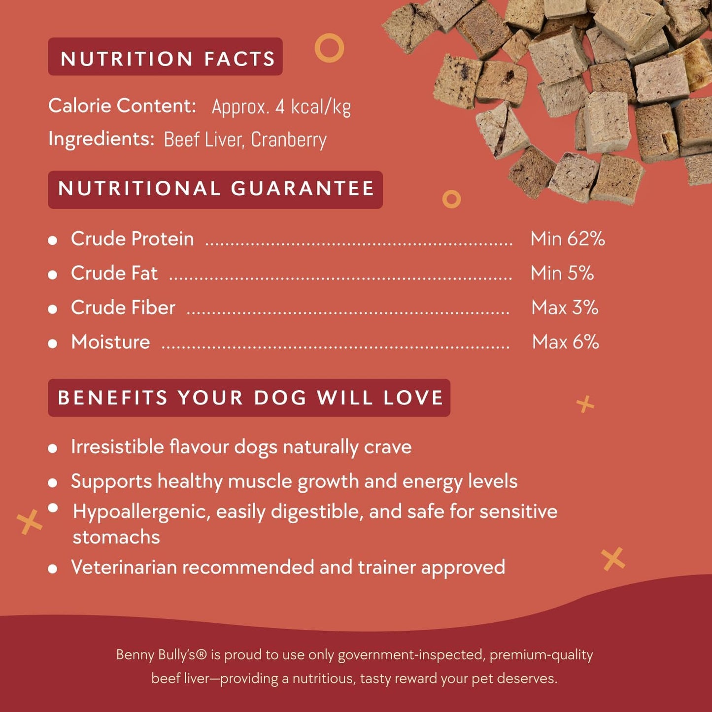 Benny Bully Beef Liver Plus Cranberry Cat 25g