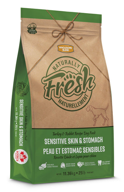 Wholesome Blend Naturally Fresh Turkey Rabbit Sensitive Skin Stomach Dog