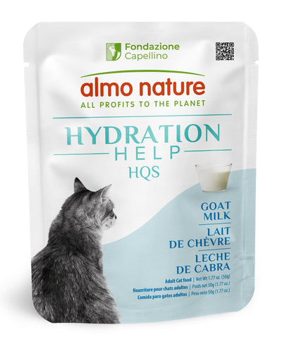 Almo Nature HQS Hydration Help - Goat Milk, Shelf Stable 2 Boxes of 12x50g