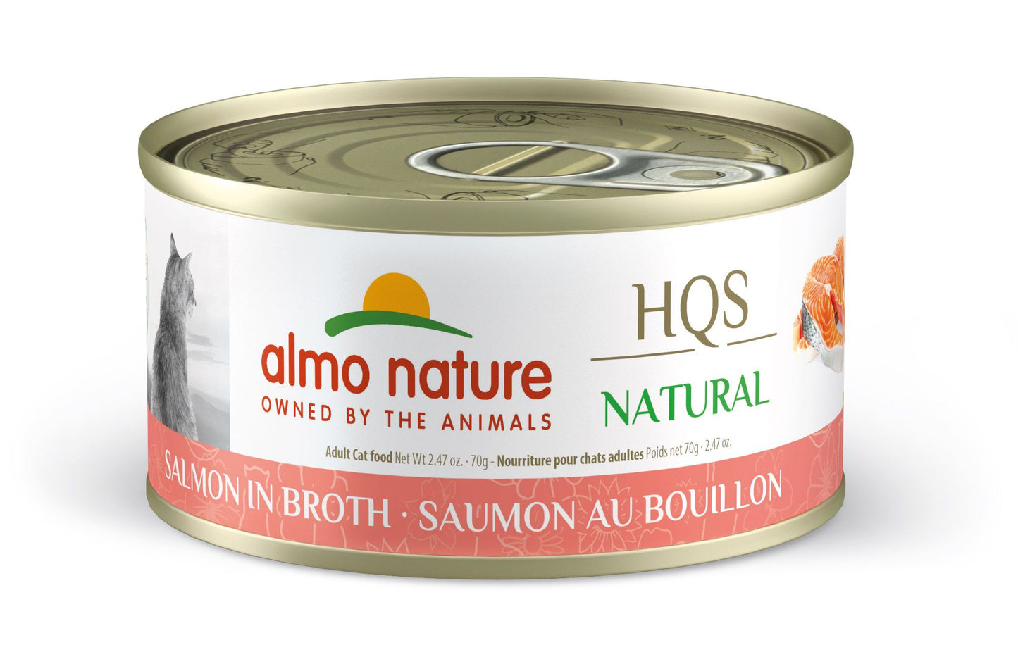 Almo Nature Natural - Salmon in Broth, 2.47oz