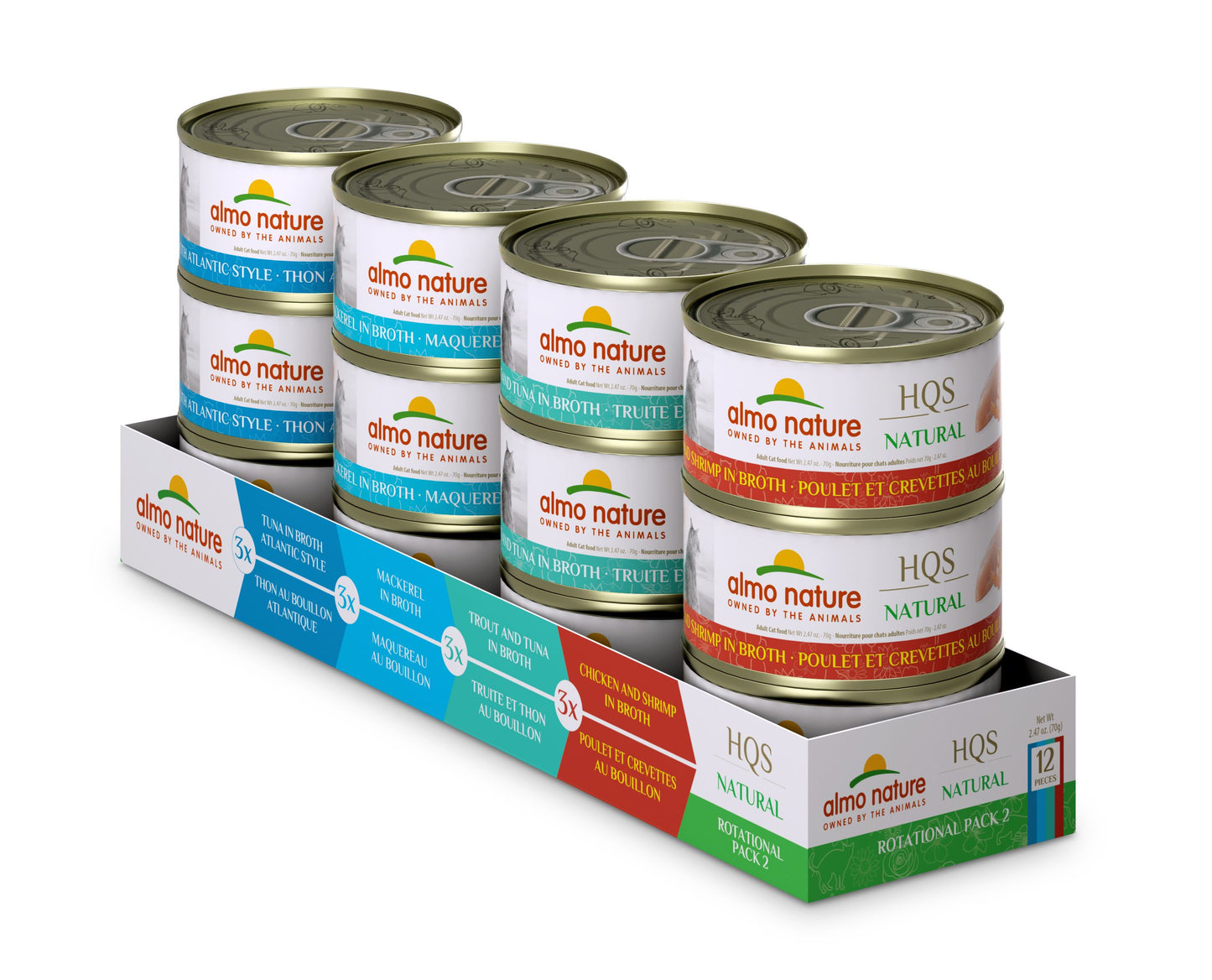 Almo Nature Rotational Pack 2 (12 cans), 2.47oz