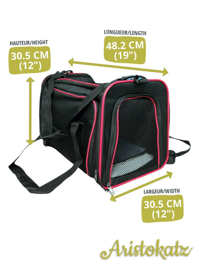 Black & Red Expandable Soft Carrier