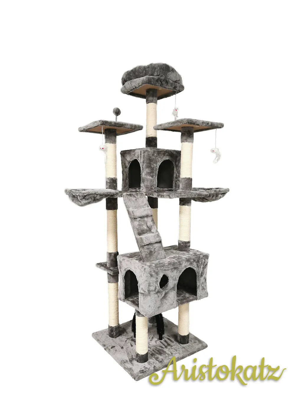 Gray 72″ (182 cm) Large Cat Tree