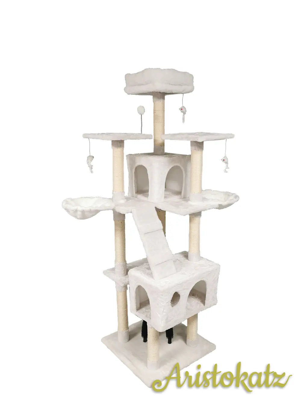 White 72″ (182 cm) Large Cat Tree
