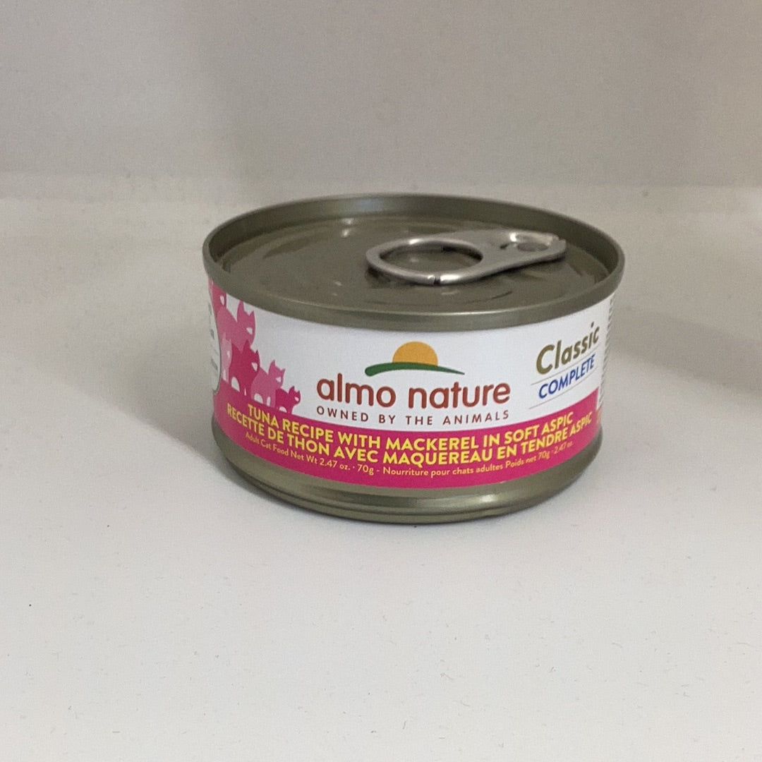 Almo Nature Classic Complete - Tuna Recipe with Mackerel in Soft Aspic, 2.47oz