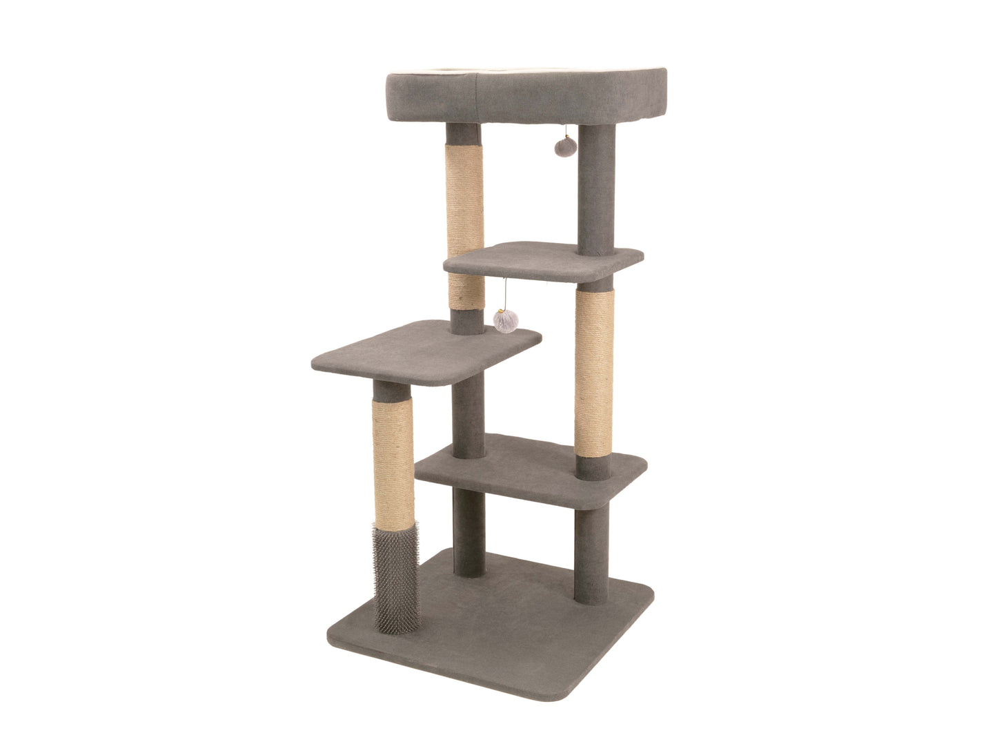 Bud'Z Soho Large 4 Level Grey Cat 58x58x120.5cm