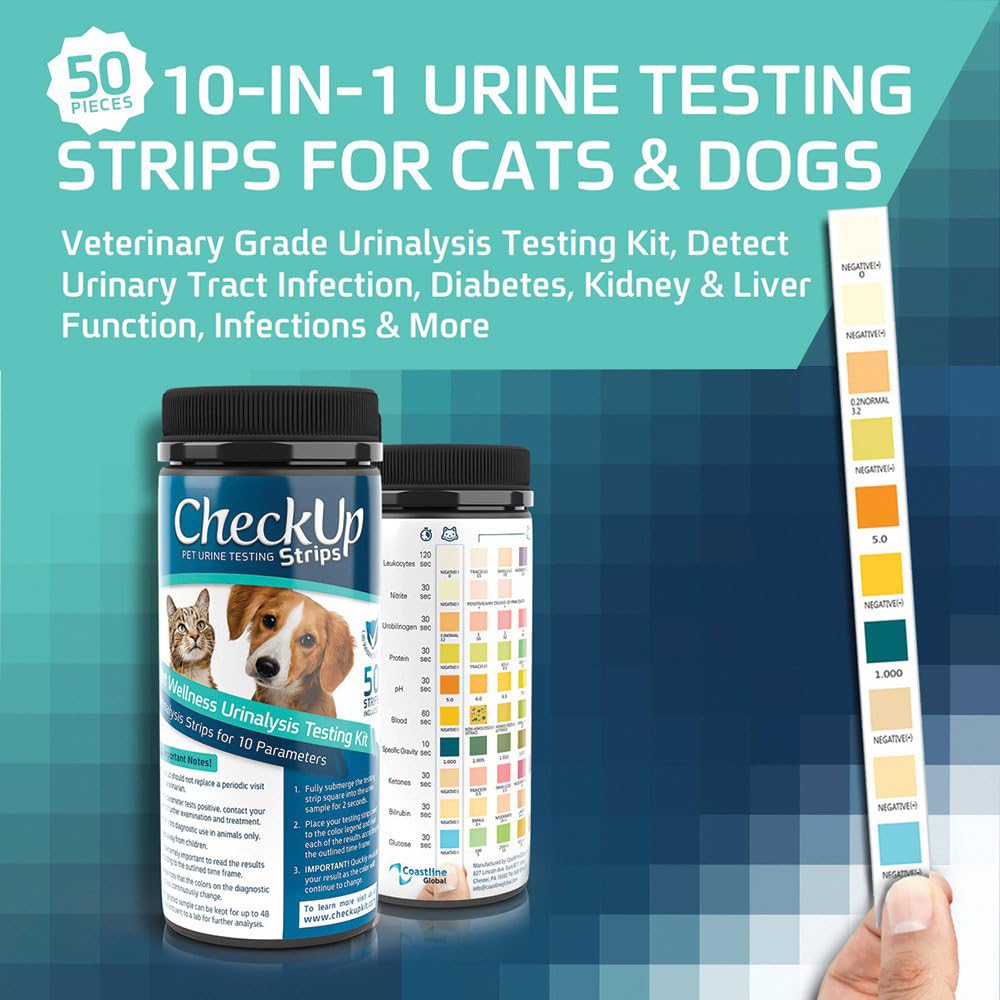 CheckUP PET WELLNESS URINALYSIS TESTING KIT 10 IN 1