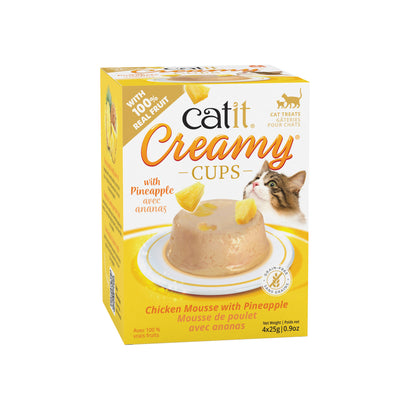 Catit Creamy Cups - Chicken Mousse with Pineapple 25g
