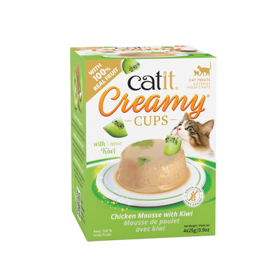 Catit Creamy Cups - Chicken Mousse with Kiwi 25g