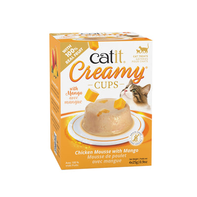 Catit Creamy Cups - Chicken Mousse with Mango 25g