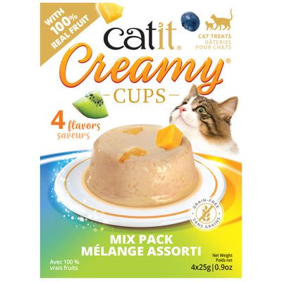 Catit Creamy Cups Variety Pack - 4 x 25g