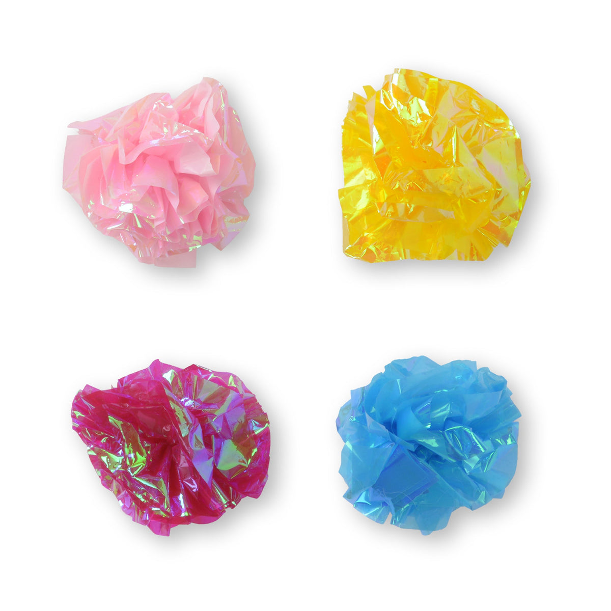 Catit Cat Toy - Crinkle Paper Ball - 4-pack