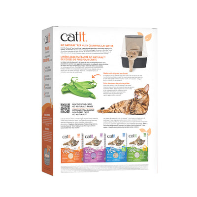 Catit Go Natural! Pea Husk Clumping Cat Litter - Vanilla - 5.6 kg (12.3 lbs) Box