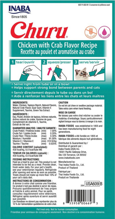 Churu Purees Chicken with Crab Recipe