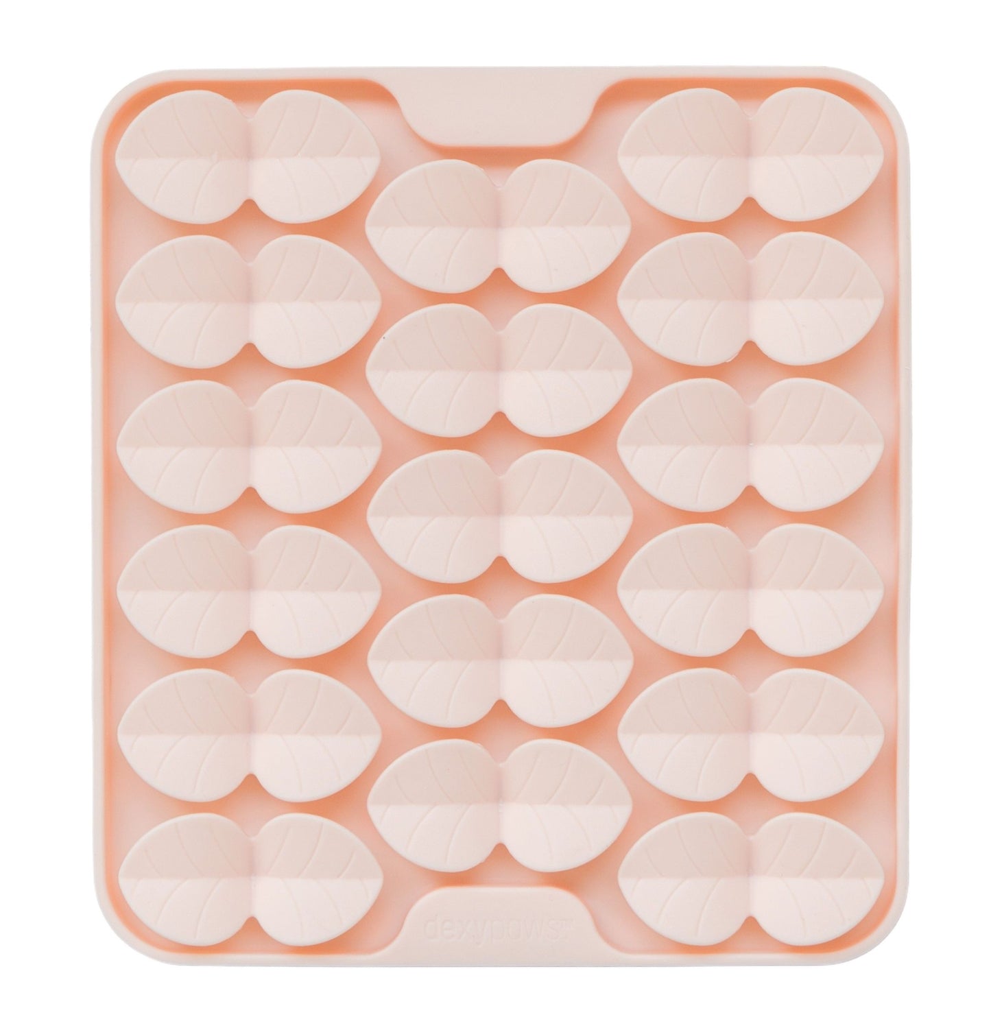 Dexypaws Square Hide and Seek Silicone Snuffle Mat, Blush Pink Cat Dog 1pc