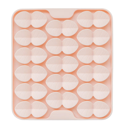 Dexypaws Square Hide and Seek Silicone Snuffle Mat, Blush Pink Cat Dog 1pc