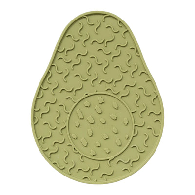 Dexypaws Avocado Enrichment Licking Mat, Green Cat Dog 1pc