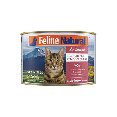 Feline Natural™ Chicken & Venison Feast Canned Food, 6oz