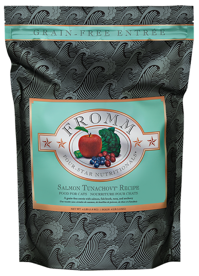 FROMM FOUR STAR Nutritionals Salmon Tunachovy Dry Cat Food 4 LB