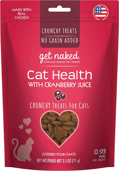 Get Naked® Cat Health with Cranberry Juice Crunchy Treats 2.5oz