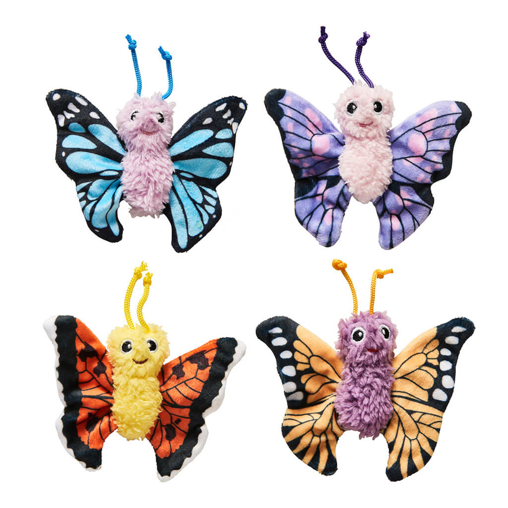 LOVE THE EARTH BUTTERFLY ASSORTED 4" CAT TOY