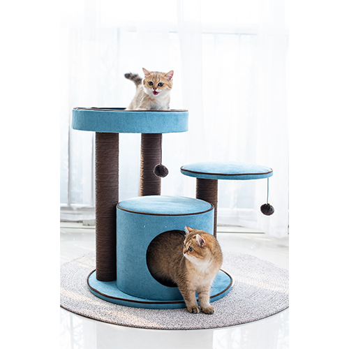 MEADOWS CHENILLE 2-LEVEL CAT TREE