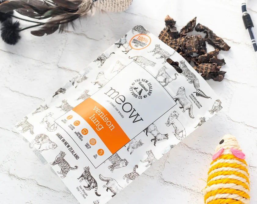 Meow Air Dried Venison Lung Treats 50g