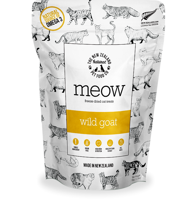 Meow Freeze Dried Goat Treats 50g
