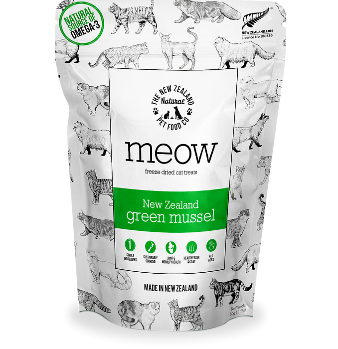 Meow NZ Green Mussels Freeze Dried 50g