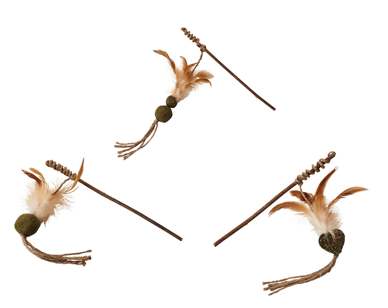 NATURALS Silvervine TEASER WAND cat toy