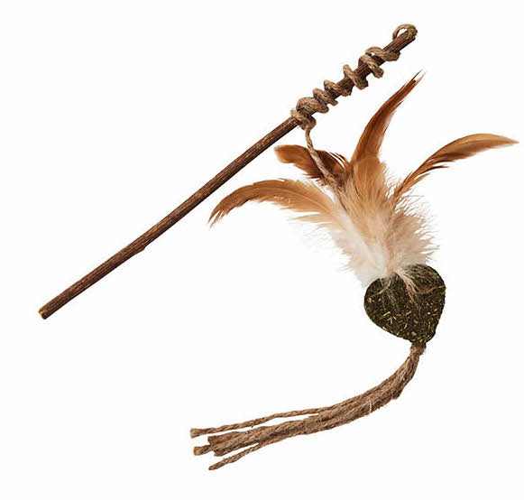 NATURALS Silvervine TEASER WAND cat toy